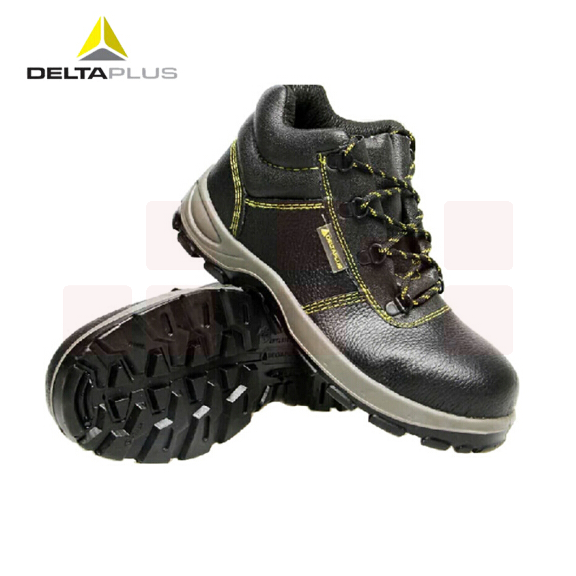 代尔塔 301101 中帮安全鞋防砸防穿刺 防静电防滑耐油