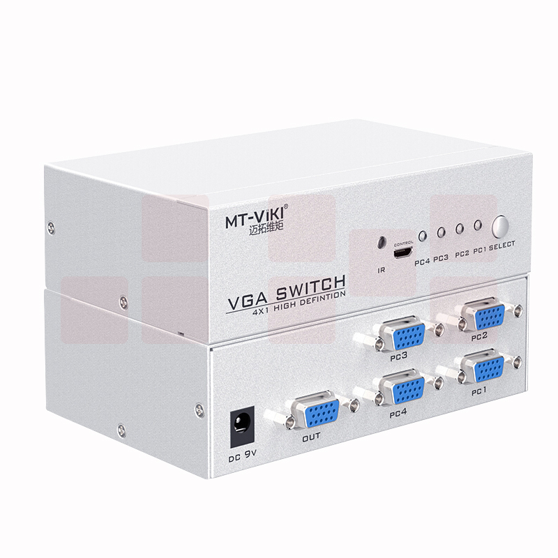迈拓维矩MT-15-4DH 四口vga切换器4进1出显示器屏幕视频切屏器四进一出