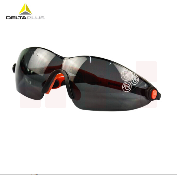 代尔塔 101120 时尚型安全眼镜黑色太阳镜 防雾防刮擦