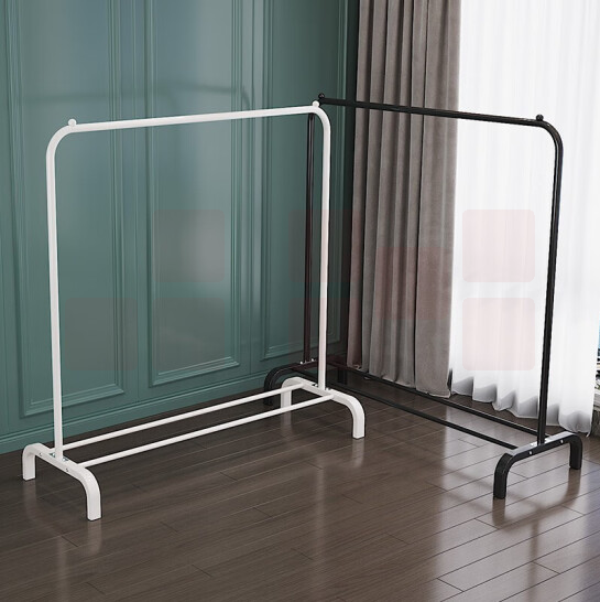 晾衣架家用卧室挂衣架 简易衣架   黑色 110cm  货号：GD