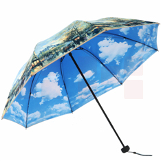 【京东超市】天堂伞 双层防晒（UPF50+）创意三折太阳伞晴...-京东