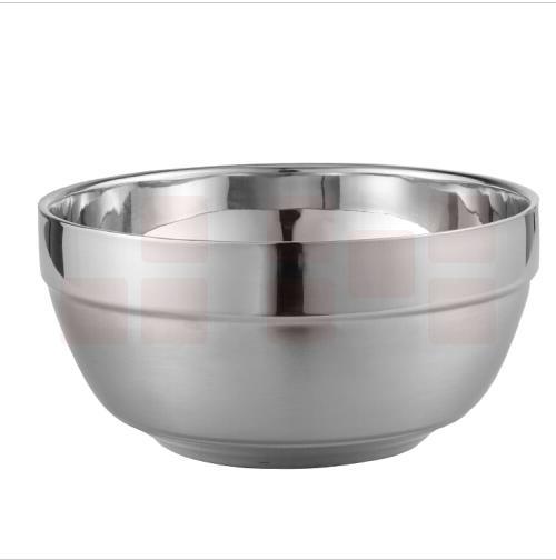 不锈钢碗 米饭碗 隔热碗汤面碗 直径18cm