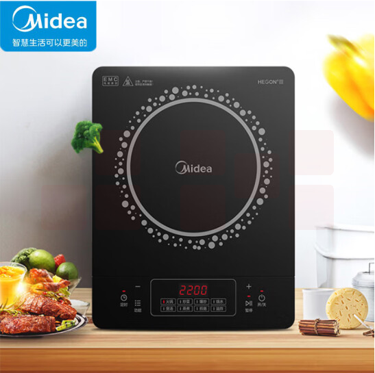 美的（Midea）电磁炉 大功率电磁灶 C22-RT22E01   货号：TXH