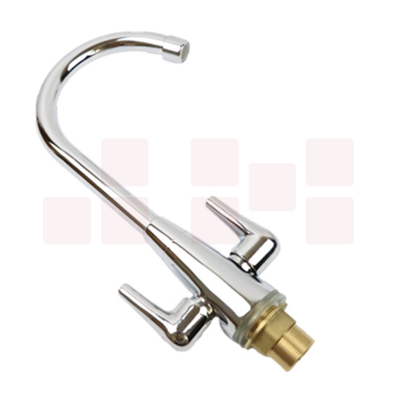 双开洗菜盆冷热水嘴  单孔龙头双控旋转