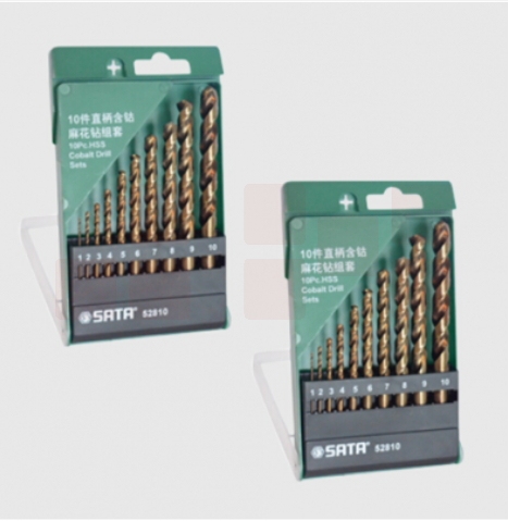 世达（SATA）10件套直柄含钴麻花钻  52810