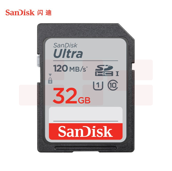 闪迪 32GB SD存储卡 C10 至尊高速版内存卡 读速120MB/s