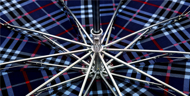 【京东超市】天堂伞 特大加固三折全钢晴雨伞3309E格016兰格-京东