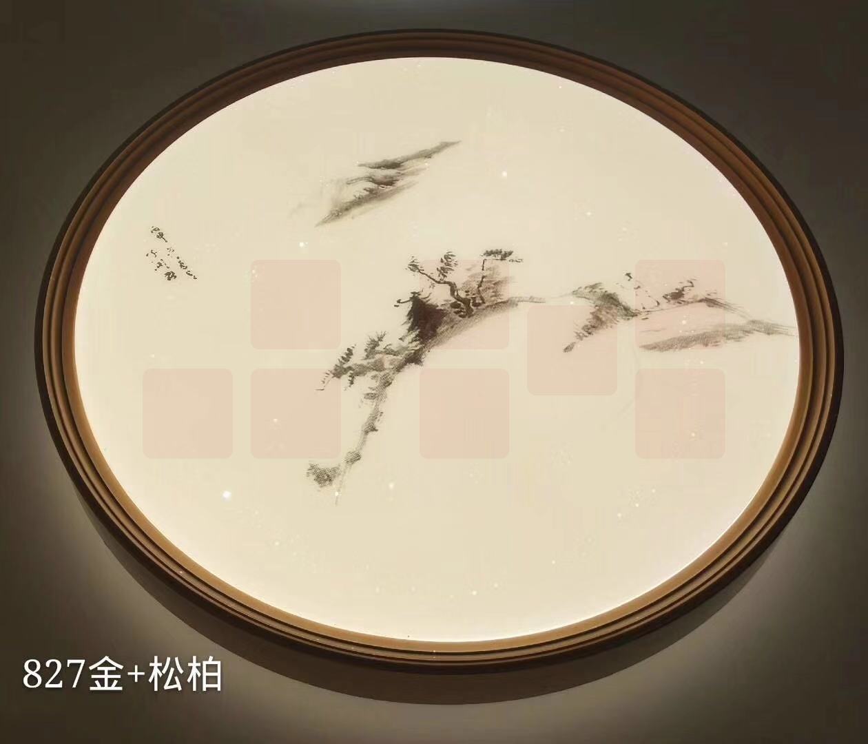 居多彩 827金松柏智能语音吸顶灯（450mm底盘）