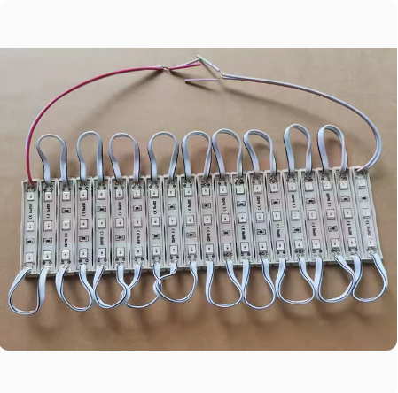 12V发光灯片 3灯5050防水64*9mm 20片  货号：JC