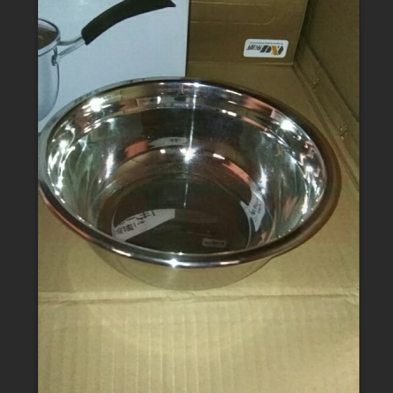 巨联（JULIAN）不锈钢餐盆 18cm   适用于食堂餐厅