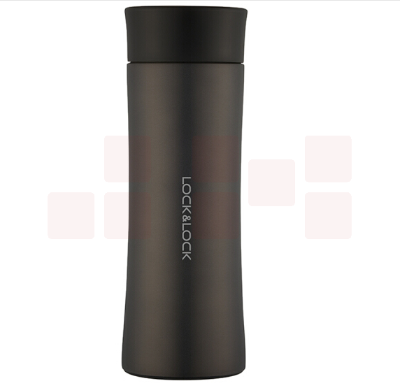 乐扣乐扣 LHC4028B掌心马克杯商务杯400ML黑色 保温杯 杯子