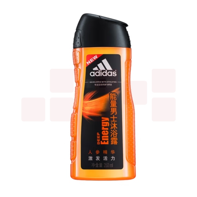 阿迪达斯 沐浴露250ml男士能量沐浴液 清凉舒爽长久留香