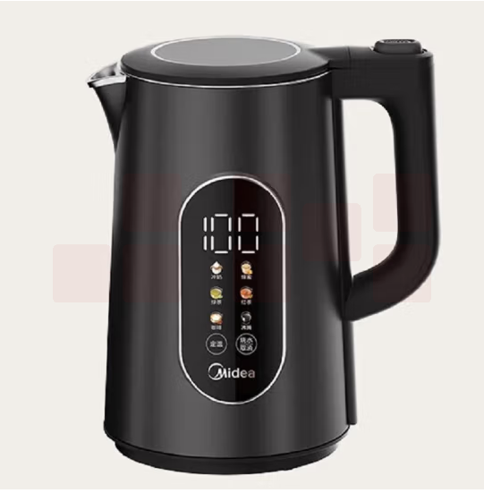 美的  1.7L大容量电热水壶烧水壶 触控恒温开水壶SHE1750  货号：JC