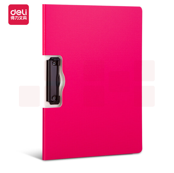得力(deli)横式折页板夹会议夹板夹 325*242*11mm 5011红色