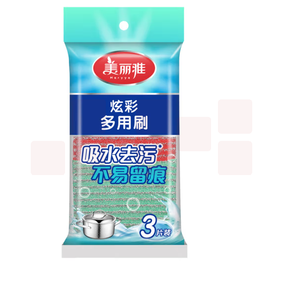 美丽雅  海绵洗碗百洁布 3只装*10袋  货号：GD