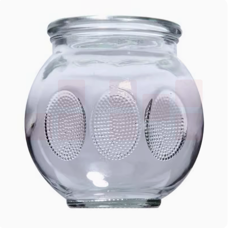 加厚玻璃罐内径4.5cm外径6cm  货号：WY