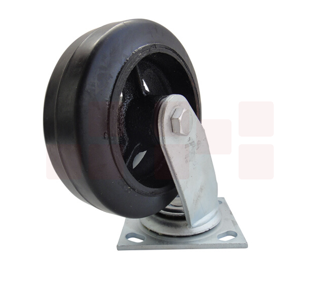 6寸平顶转向脚轮定向轮