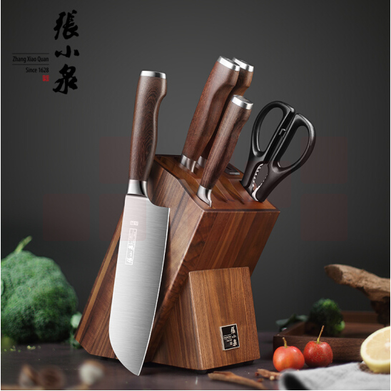 张小泉 淳木系列六件刀具套装 货号：JC