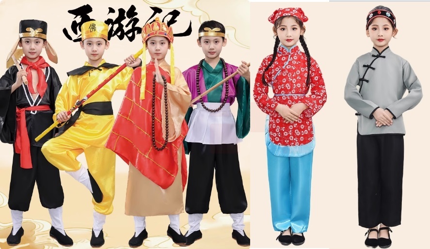 西游记演出服 三打白骨精话剧演出服饰  货号：LJ