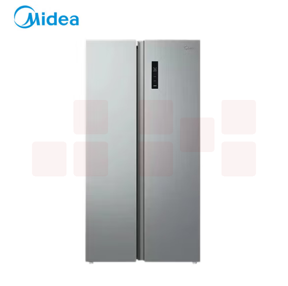 美的  冰箱558升 对开门风冷无霜双变频冰箱  BCD-558WKPM(E)钛钢灰-星烁