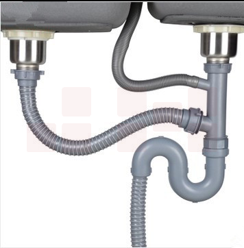 巨联（JULIAN）通用厨房水槽配件下水器排水管不锈盆下水口304双盆单盆盖子套装