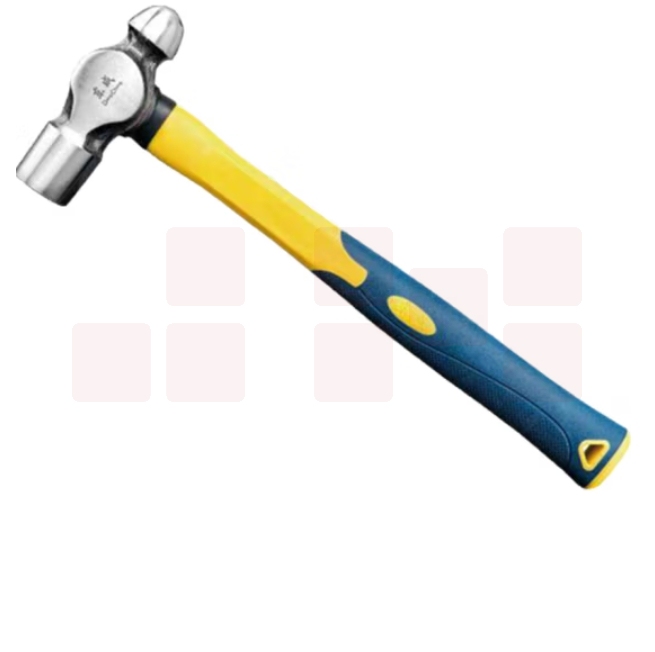 东成 1.5P纤维柄元头锤 圆头锤1.5磅