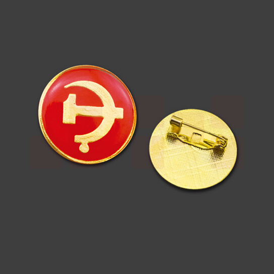 巨联（JULIAN）党徽  水晶滴胶徽章 强磁别针100个