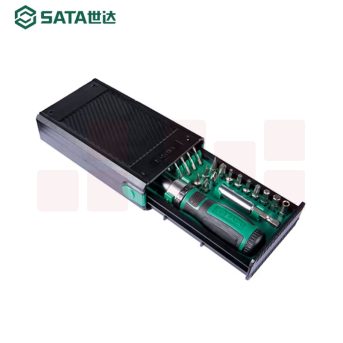 世达05490 棘轮螺丝批扳手套筒组套 23件套棘轮螺丝批组套