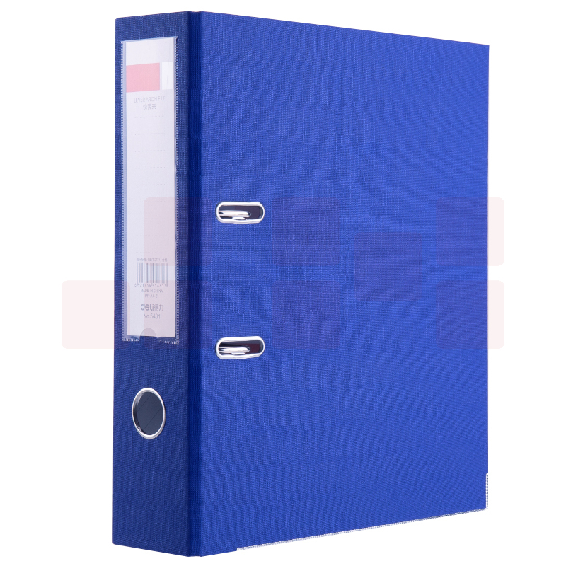 得力(deli) A4/3英寸带孔文件夹 背宽75mm 快劳夹 单只装 5481蓝色