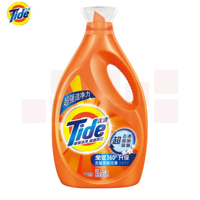 汰渍 全效360度洁雅百合香型洗衣液3kg(瓶)