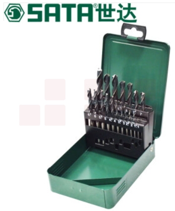 世达（SATA）19件耐磨直柄麻花钻组套   52919