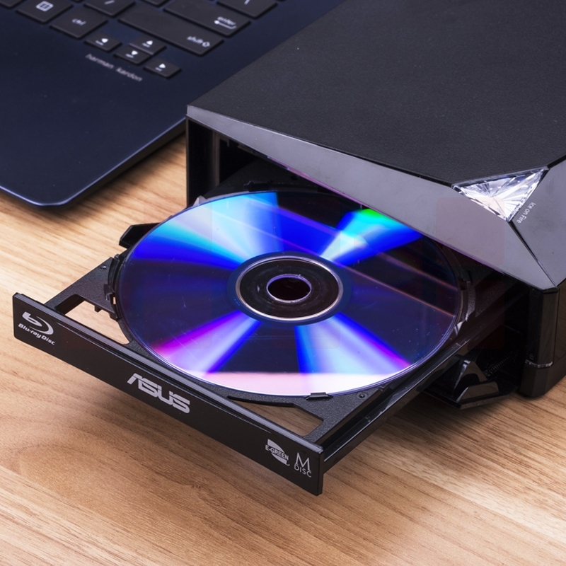 华硕（ASUS）BW-16D1H-U PRO 16倍速USB3.0外置蓝光 光驱刻录机 黑色(兼容苹果系统/BW-16D1H-U PRO)