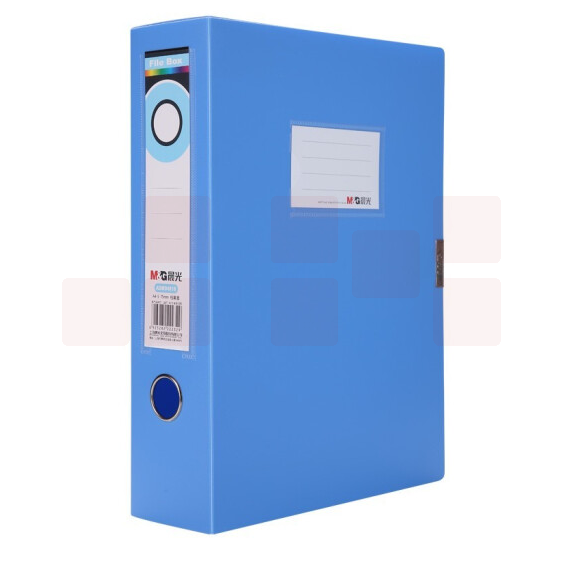 晨光ADM94818B 4寸档案盒文件收纳盒235*320*75mm 蓝色