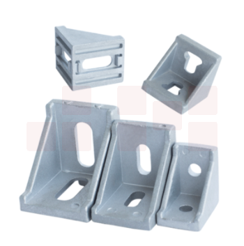 工业铝型材配件 铝合金支架连接用90度4040直角件