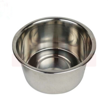 巨联（JULIAN）不锈钢味盅不带盖子调料罐圆形调料缸 直径14cm高12cm