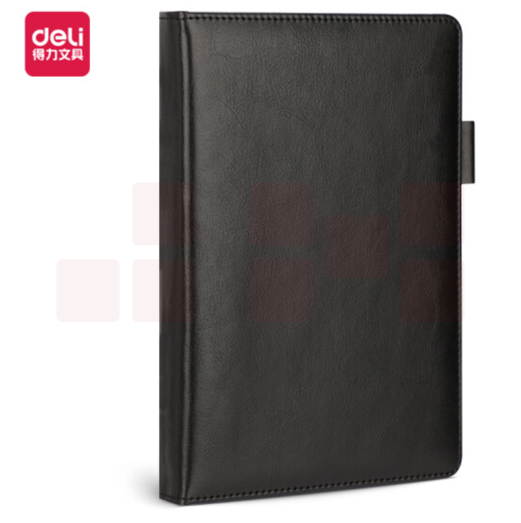 得力 25k180张皮面本记事本 22298