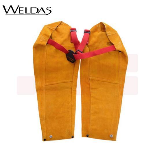 威特仕 / WELDAS 44-2022 金黄色纯牛皮皮手袖56cm长电焊烧焊专用护臂护肩手袖 1副