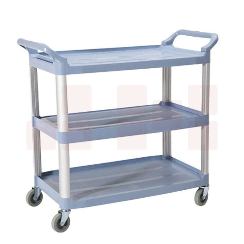 白云清洁 大号送餐车静音酒店三层酒水车小吃车手推车加厚餐车08161