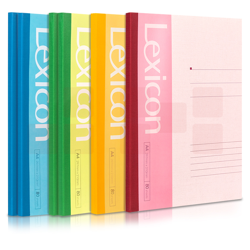 得力(deli)6本A4/100张无线装订软抄本 记事本/ 工作笔记本子/ 日记本 文具办公用品 7660