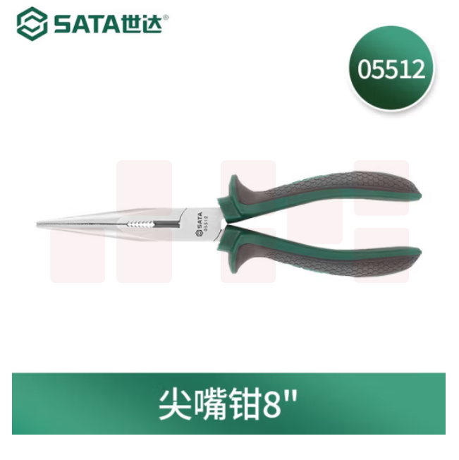 世达 05512 尖嘴钳8英寸多功能电工尖头钳子 尖嘴钳