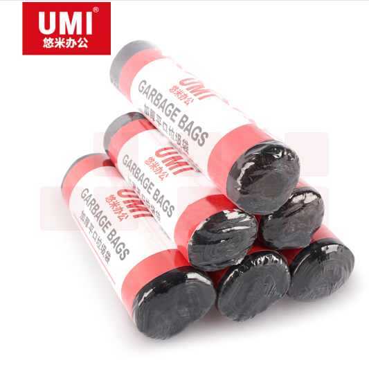 悠米（umi）60*80平口垃圾袋15只/卷90卷/箱