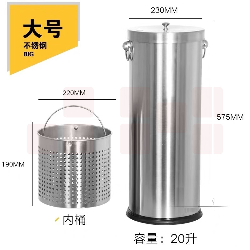 不锈钢茶水桶茶渣桶大号排水桶废水桶