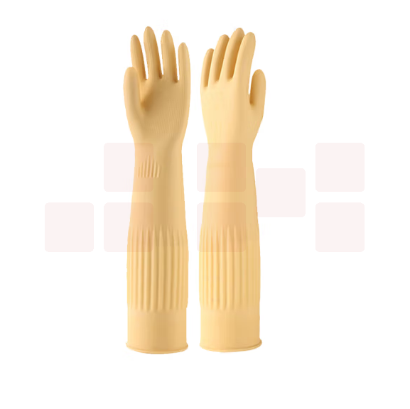 东方红 45CM加长防护手套 加厚橡胶防水防寒手套   3双   货号：JC