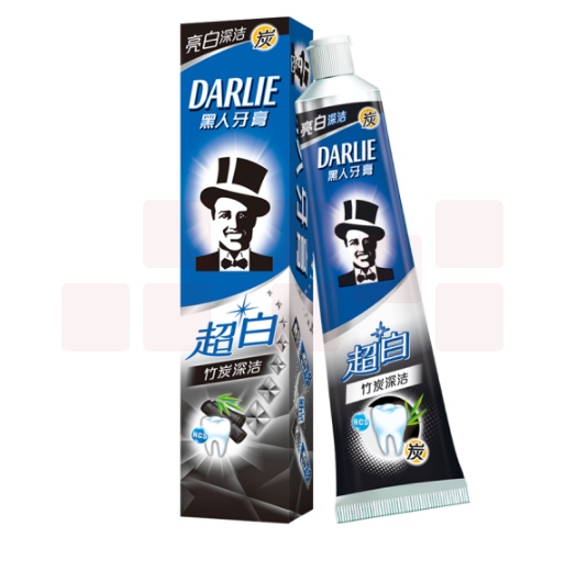 黑人 190g 超白竹炭 去渍深洁牙膏（48支一箱）