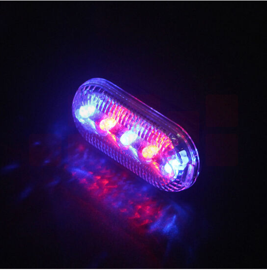 红蓝爆闪灯电池款肩夹式警示肩灯75mm*36mm*20mm