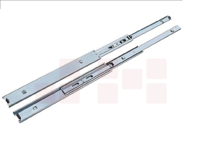 不锈钢抽屉二节滑轨 静音滑轨 衣柜橱柜家用五金滑道导轨