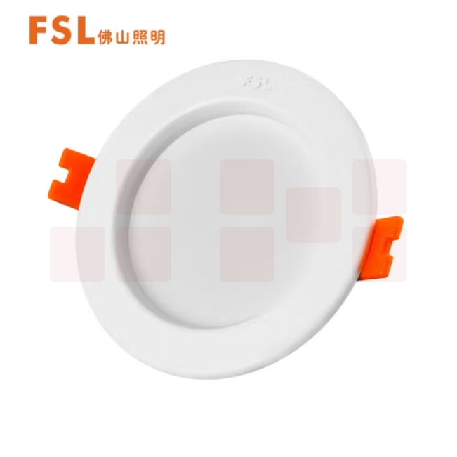 佛山照明LED筒灯嵌入式天花灯5寸16W开孔140-150mm 黄光（3000K）