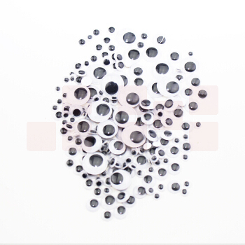 动物眼睛配件儿童手工材料动物眼睛1cm配件diy 100个/包