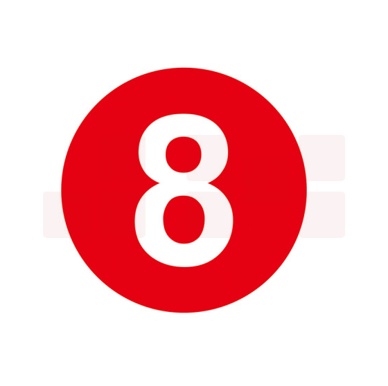 不干胶号码贴  直径15cm   0-9号    货号：JC