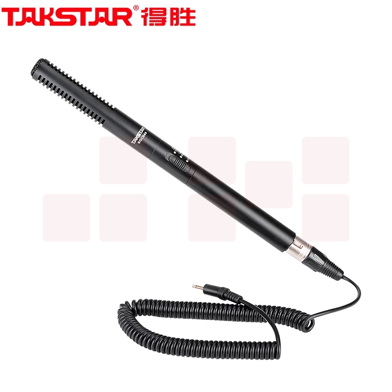 得胜（TAKSTAR）SGC-578采访麦克风新闻会议录音话筒 DV摄像机单反机外接采访麦 黑色 货号：JC